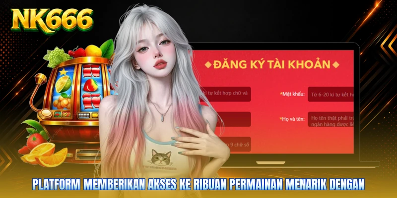 Platform memberikan akses ke ribuan permainan menarik dengan